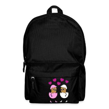 Frohe Ostern Osterfest Ostereier Erdnüsse Eier Ei - Rucksack - Schwarz - Vorne