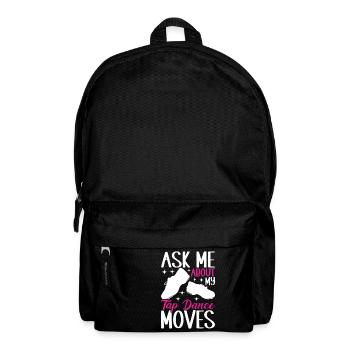 Stepptanz Stepptänzer - Rucksack - Schwarz - Vorne