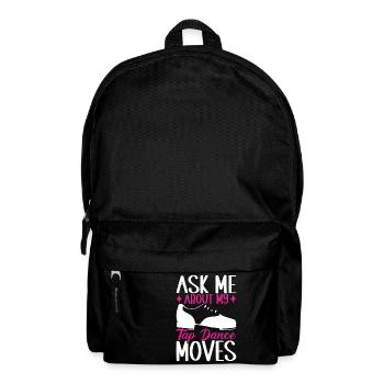 Stepptanz Stepptänzer - Rucksack - Schwarz - Vorne