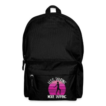 Stepptanz Stepptänzer - Rucksack - Schwarz - Vorne