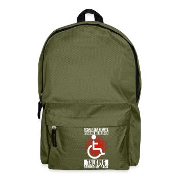 Wheelchair users Wheelchair - Backpack - olive green - Front