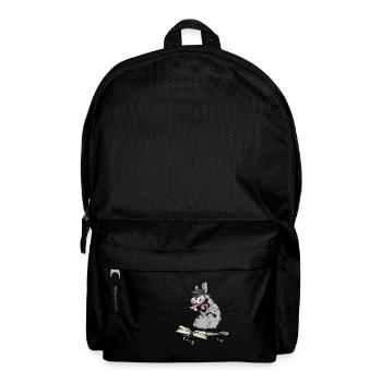 Gelehrter Student lernen Ratte Skater Jugendlicher - Rucksack - Schwarz - Vorne