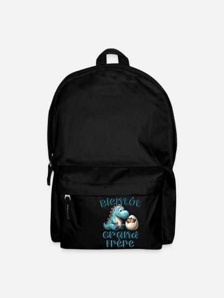 Bientôt Grand Frère Dinosaure - Annonce Grossesse - Sac à dos - noir