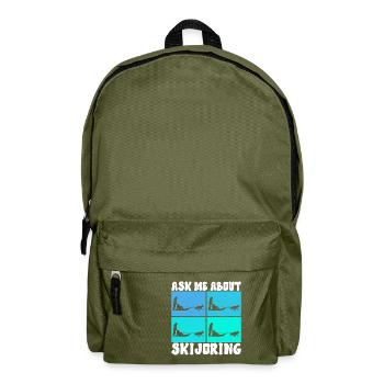 Sledding Sled dogs - Backpack - olive green - Front