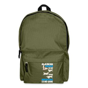 Sledding Sled dogs - Backpack - olive green - Front