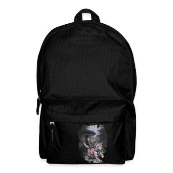 Adventure, Travel, Cat, Rat, Excursion, Traveler - Backpack - black - Front