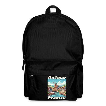 Colmar Old Town, Colonial-Style Port and Canal - Backpack - black - Front