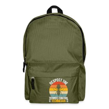 Pest Control Exterminator - Backpack - olive green - Front
