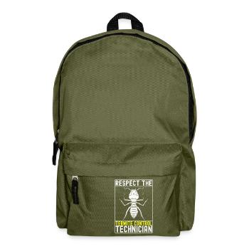 Pest Control Exterminator - Backpack - olive green - Front