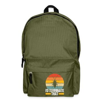 Pest Control Exterminator - Backpack - olive green - Front