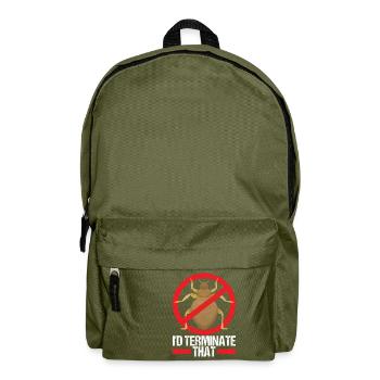 Pest Control Exterminator - Backpack - olive green - Front