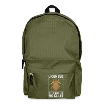 Pest Control Exterminators - Backpack - olive green - Front