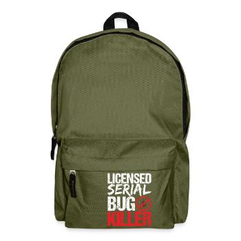 Pest Control Exterminators - Backpack - olive green - Front
