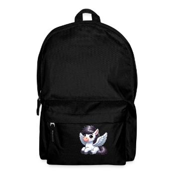 Cheval mignon en tant qu’ange dessin animé - Sac à dos - noir - Devant
