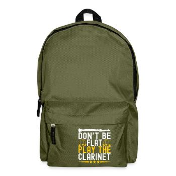 Clarinette Instrument à vent Clarinet - Sac à dos - vert olive - Devant