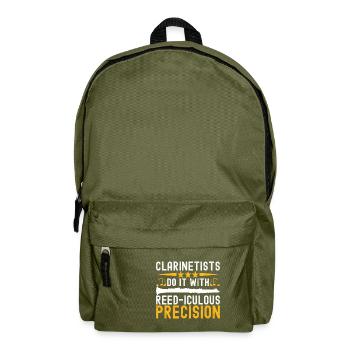 Clarinet Wind Instrument Clarinet player - Backpack - olive green - Front