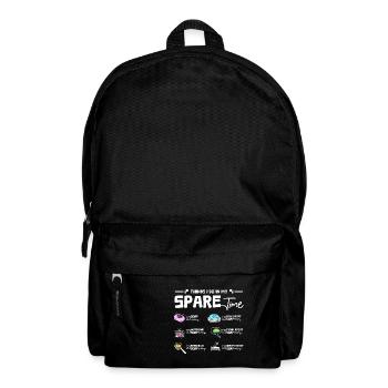 Ce que je fais pendant mon temps libre Fabrication de savon - Sac à dos - noir - Devant