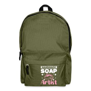Savonnier artisanal, savonnier - Sac à dos - vert olive - Devant