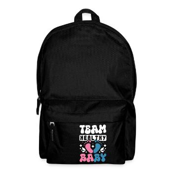 Team healthy baby - Rucksack - Schwarz - Vorne