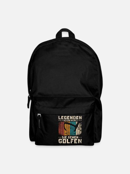 Vintage Legenden altern nicht sie gehen golf - Rucksack - Schwarz