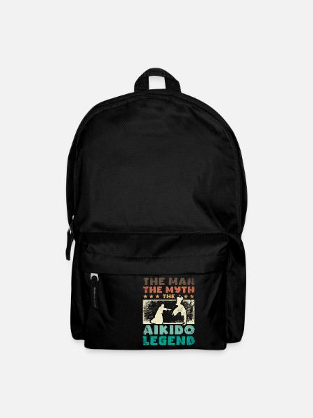 L’homme, le mythe, la légende de l’aïkido - Sac à dos - noir