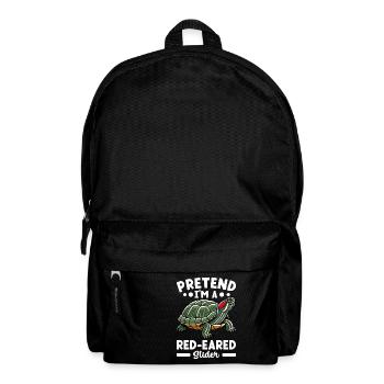 Turtle Red-eared Turtle - Backpack - black - Front