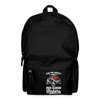 Turtle Red-eared Turtle - Backpack - black - Front