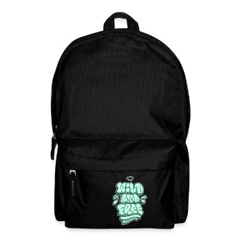 Wild and Free, Wild und frei - Backpack - black - Front