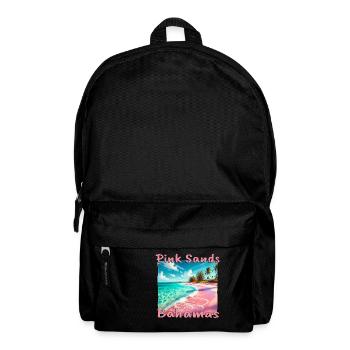 Pink Sands Beach Bahamas Tropical Sunset - Backpack - black - Front