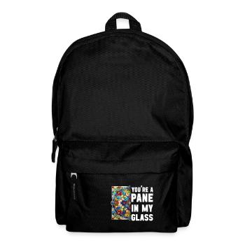 Buntglaskünstler Buntglaskunst - Rucksack - Schwarz - Vorne