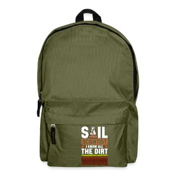 Bodenwissenschaftler Soil Science - Backpack - olive green - Front