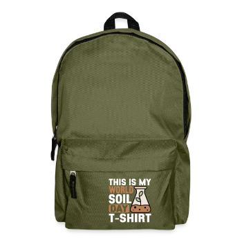 Bodenwissenschaftler Soil Science - Backpack - olive green - Front