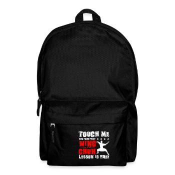 Touch me et votre première leçon de wing chun est gratuite - Sac à dos - noir - Devant