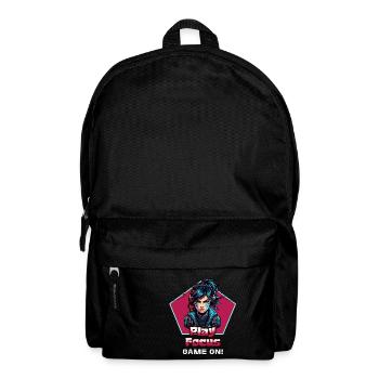 Gambler Woman Games Focused Gaming Girl - Backpack - black - Front