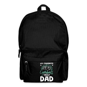 My favorite Cymbals player calls me dad - Backpack - black - Front