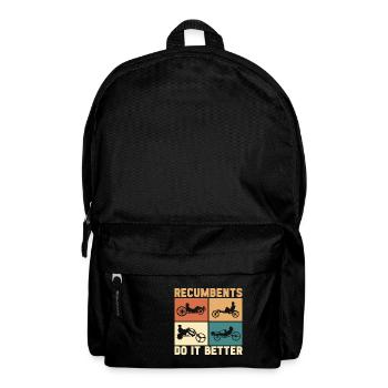Recumbent Trike Liegetrike Liegedreirad - Backpack - black - Front