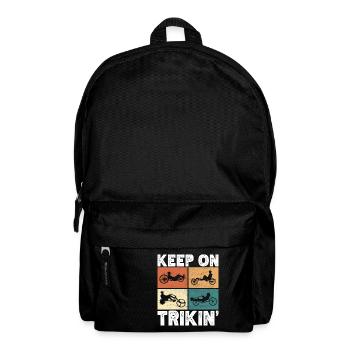 Recumbent Trike Liegetrike Liegedreirad - Rucksack - Schwarz - Vorne
