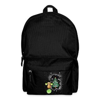 Weihnachten Vegetarisch Kohl Gemüse Erdnuss Xmas - Rucksack - Schwarz - Vorne