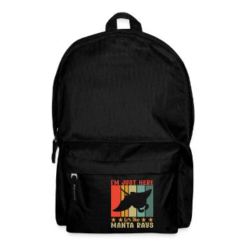 Manta Rays Great Manta Sea Creatures - Backpack - black - Front