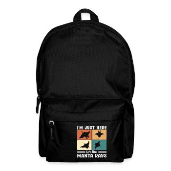 Manta Rays Great Manta Sea Creatures - Backpack - black - Front
