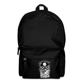 maritime, seagull, seagulls - Backpack - black - Front