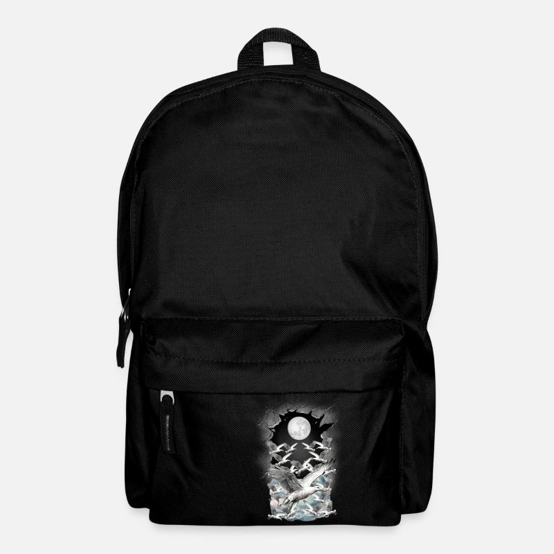 maritim Möwe Möwen - Rucksack - Schwarz
