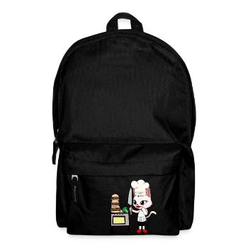 Katze Koch Köchin Köche Katzen Gastgeber - Rucksack - Schwarz - Vorne