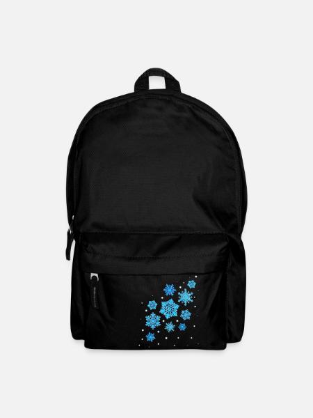 Schneeflocken Mandala - Rucksack - Schwarz