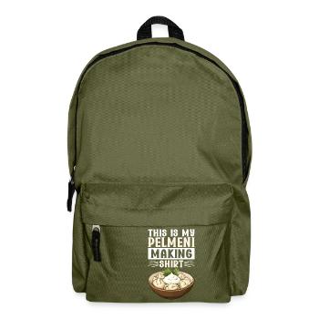 Pelmeni Russian Cuisine - Backpack - olive green - Front