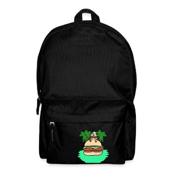 Burger Adventure Vacation Island Caribbean - Backpack - black - Front
