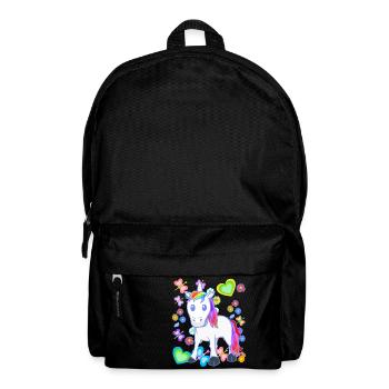 Licorne Licornes Été Enfants Enfant Poney Cheval - Sac à dos - noir - Devant