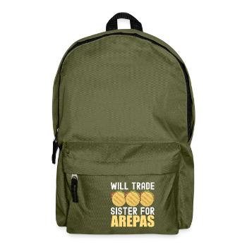 Venezuelan Arepas - Backpack - olive green - Front