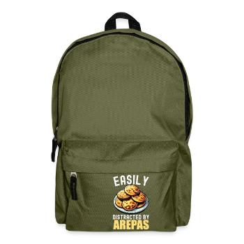 Venezuelan Arepas - Backpack - olive green - Front