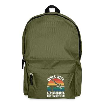 Diving diving board - Backpack - olive green - Front